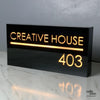 Custom Acrylic LED House Name Plate – Premium Backlit Address Sign | Personalized Home Name Board