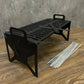 Heavy Duty Foldable Metal BBQ Grill | Portable Charcoal Barbecue Grill