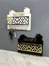 Premium Acrylic Key Holder Wall Organizer with Mobile & Pen Holder | Modern Entryway Storage Rack
