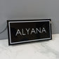 Custom Acrylic LED Home Name Plate with Illuminated Border | Personalized Name Sign
