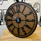 Modern Wooden Acrylic Wall Clock | Premium Black Frame Decorative Clock