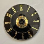 Noir Gold Acrylic Wall Clock | Modern Black & Gold Decorative Wall Clock