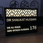 Premium Acrylic LED Name Plate | Custom Illuminated Sign