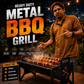 Heavy Duty Foldable Metal BBQ Grill | Portable Charcoal Barbecue Grill