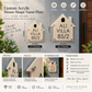 Custom Acrylic House Shape Name Plate | Personalized Home Address Sign