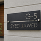 Customized Metal House Name Plate | Powder Coated  with SS Mirror Finish