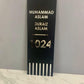 Custom Matt Acrylic Vertical Home Name Plate | Modern House Sign