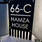 Metal LED Backlit House Name Plate