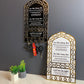 Dua for Entering & Leaving Home Acrylic Key Holder – Islamic Wall Key Holder