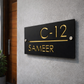Custom Matt Acrylic House Name Plate | Personalized Modern Home Sign