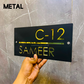 Custom Matt Acrylic House Name Plate | Personalized Modern Home Sign
