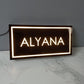 Custom Acrylic LED Home Name Plate with Illuminated Border | Personalized Name Sign