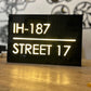 Custom Acrylic LED House Name Plate – Premium Backlit Address Sign | Personalized Home Name Board
