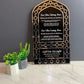 Dua for Entering & Leaving Home Acrylic Key Holder – Islamic Wall Key Holder