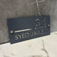 Customized Metal House Name Plate | Powder Coated  with SS Mirror Finish