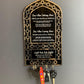 Dua for Entering & Leaving Home Acrylic Key Holder – Islamic Wall Key Holder