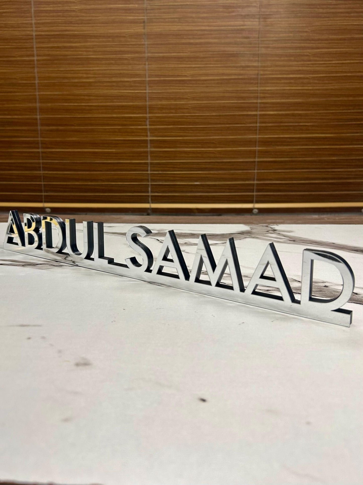 Desk Name Plate | Free Standing Acrylic Sign | Personalized Office Table Gift