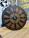 Modern Wooden Acrylic Wall Clock | Premium Black Frame Decorative Clock