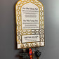 Dua for Entering & Leaving Home Acrylic Key Holder – Islamic Wall Key Holder