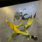 Ya Ali (AS) Zulfiqar Metal Wall Art – Premium Golden Mirror Finish Islamic Wall Decor