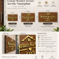 Custom Wooden Texture Acrylic Nameplate