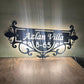 Ornamental LED Metal House Name Plate – Custom Villa Name Sign | Premium Matte Black MS Iron