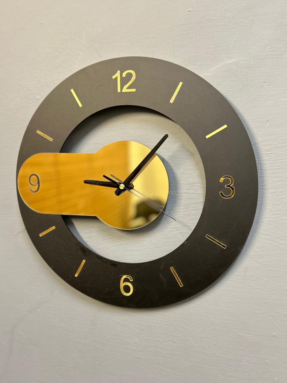 ORBIT Gold Wall Clock