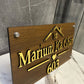Custom Wooden Texture Acrylic Nameplate