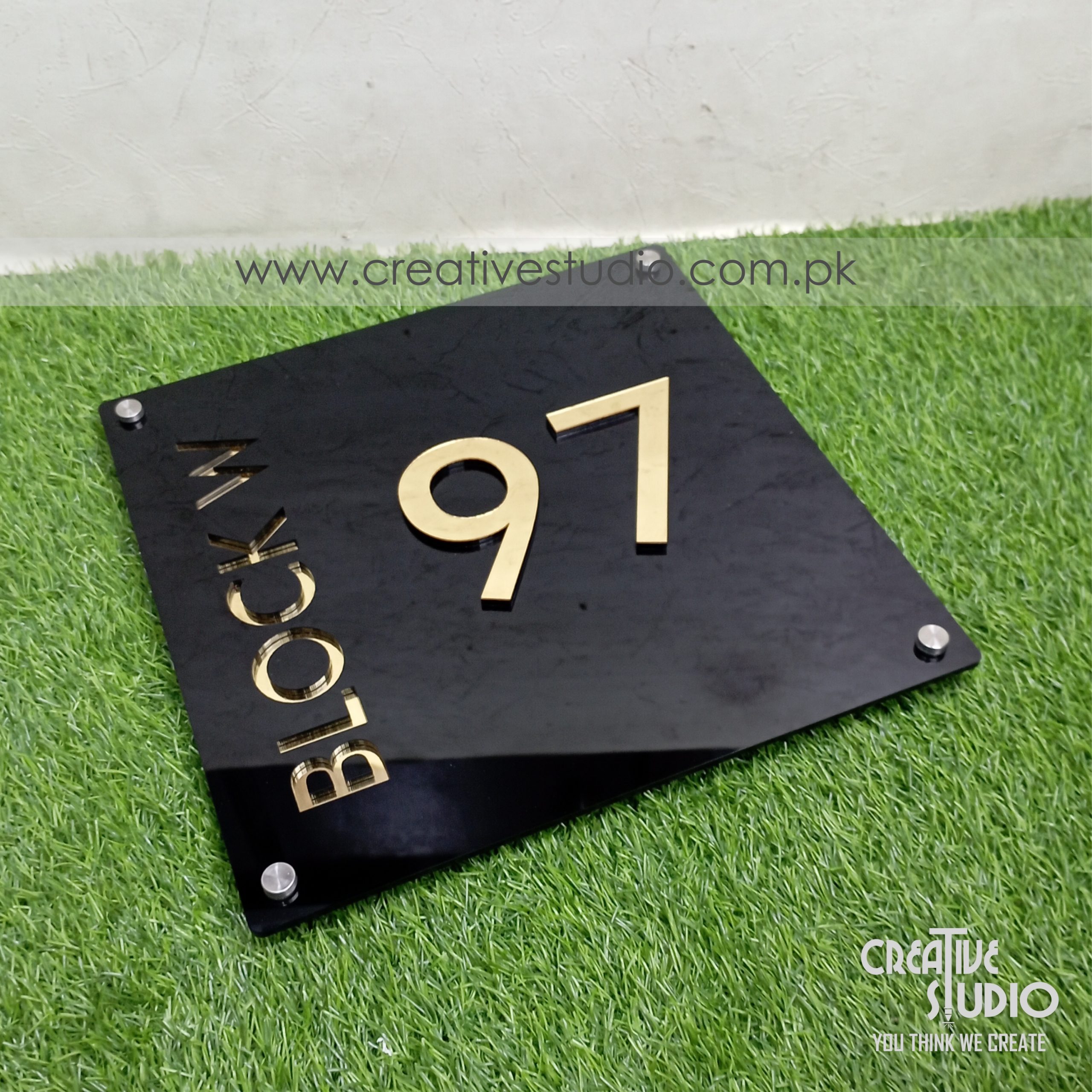 Acrylic Home Nameplate CSNP15