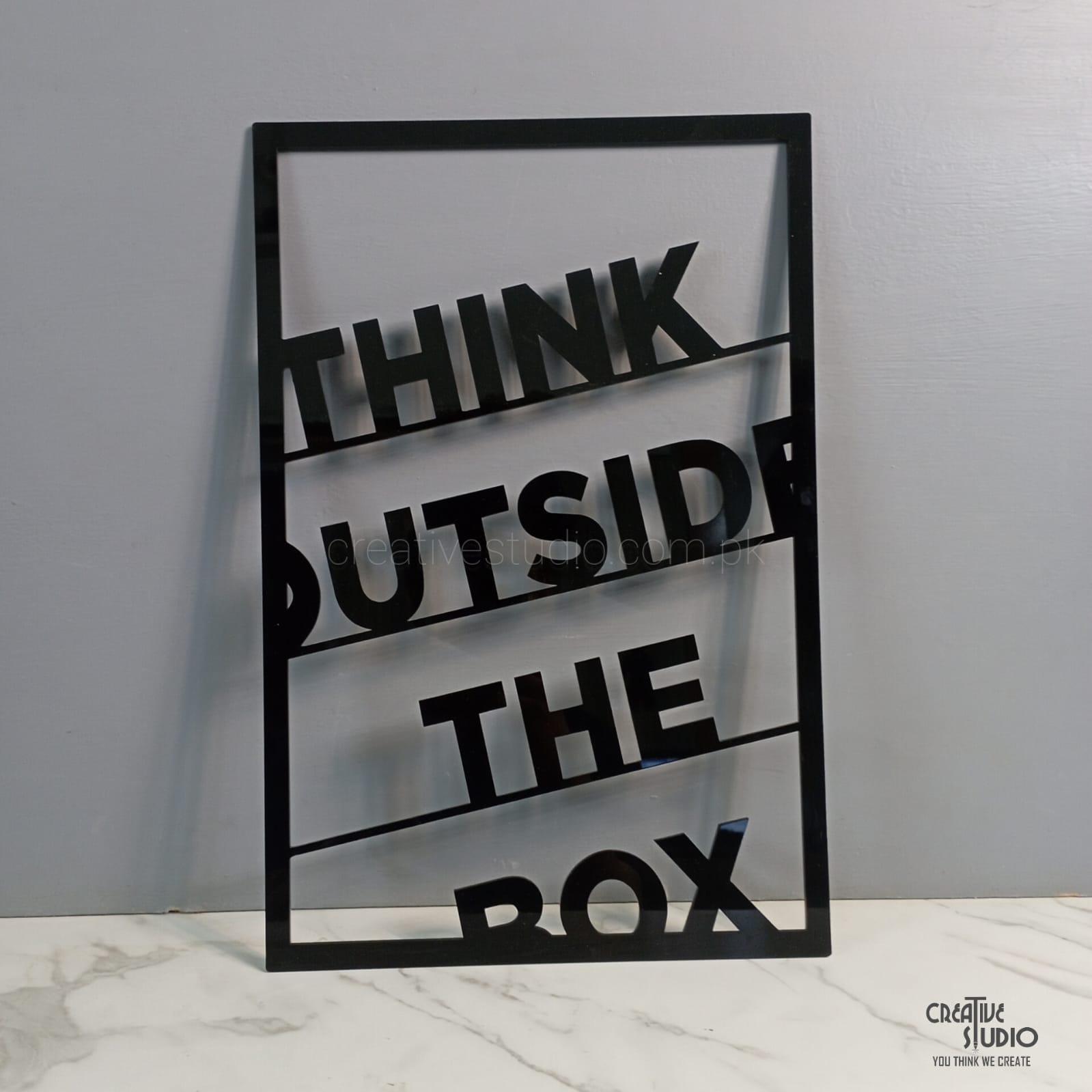 Acrylic Wall Art-Think Outside the Box