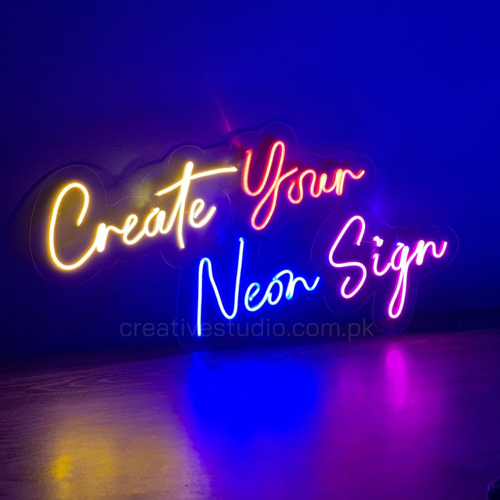 Custom LED neon sign – personalized wall décor by CREATIVE STUDIO