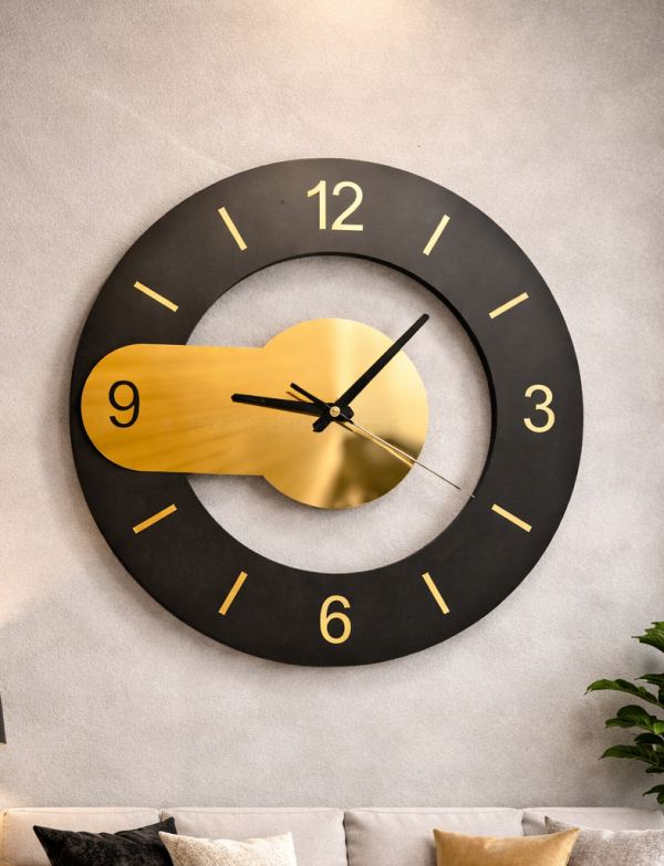 ORBIT Gold Wall Clock